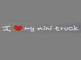 I love my mini truck デカール