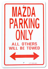 パーキング サインボード"MAZDA"